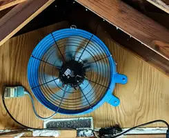 attic fan services with installed attic ventilation fan system in Omaha, NE